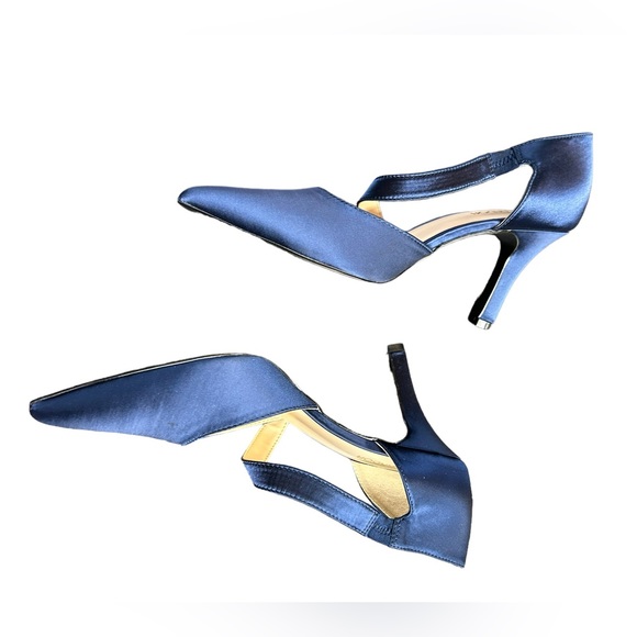 JENN ARDOR navy blue Women’s Stiletto Ankle Strap Pointed Toe Pumps heels NWT - Picture 7 of 7